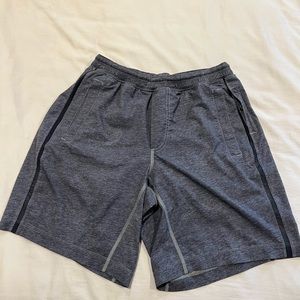 grey lululemon 7” lined shorts